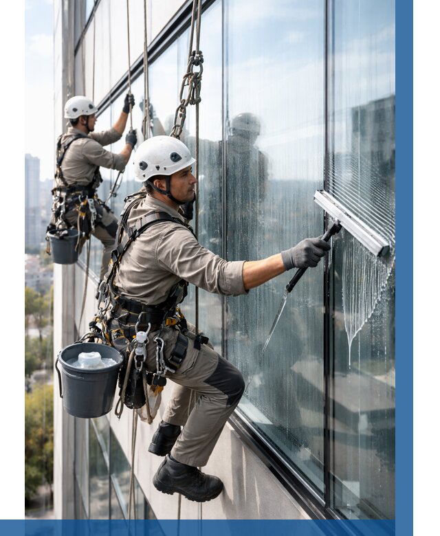 Мойка окон альпинистами в Шумерле от 4888 р. | ВЫСОТНИК-Шмр