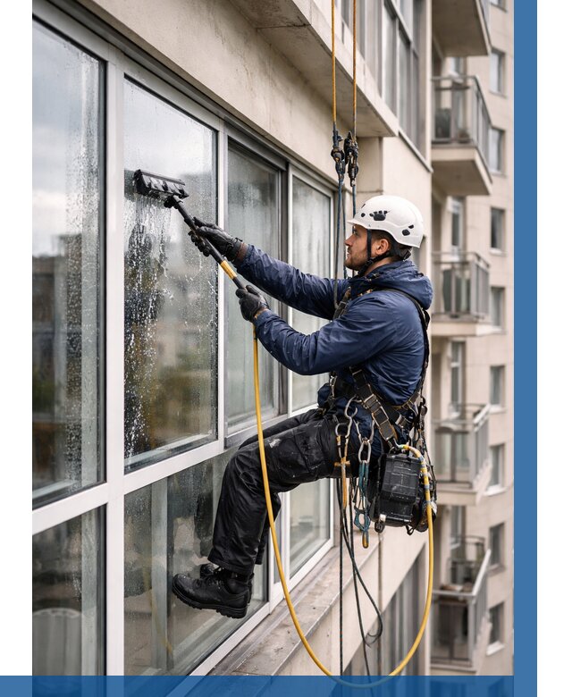 Мойка балконного остекления в Шумерле от 3802 р. | ВЫСОТНИК-Шмр