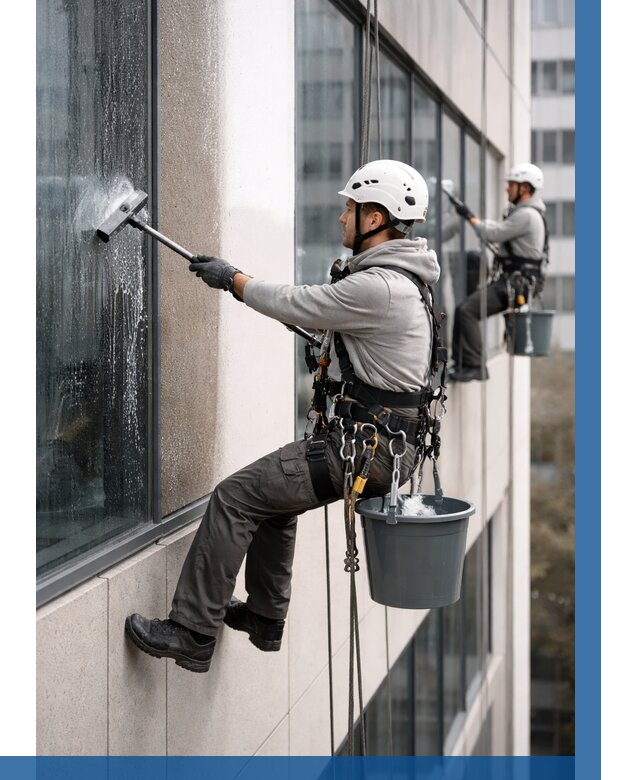 Мойка фасадов зданий в Шумерле под ключ от 380 р. | ВЫСОТНИК-Шмр