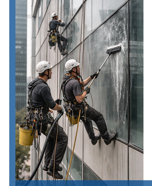 Профессиональная высотная мойка фасадов зданий в Шумерле