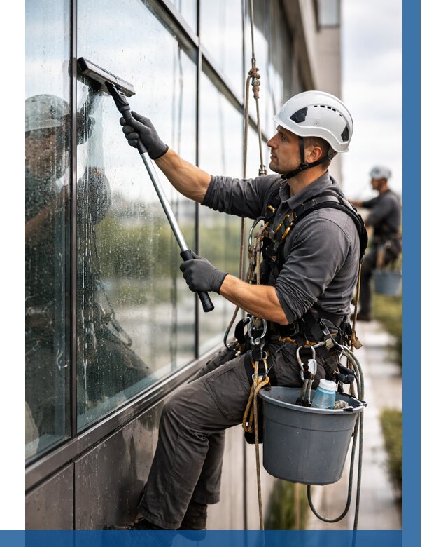 Мойка стеклянных фасадов в Шумерле от 217 р. | ВЫСОТНИК-Шмр
