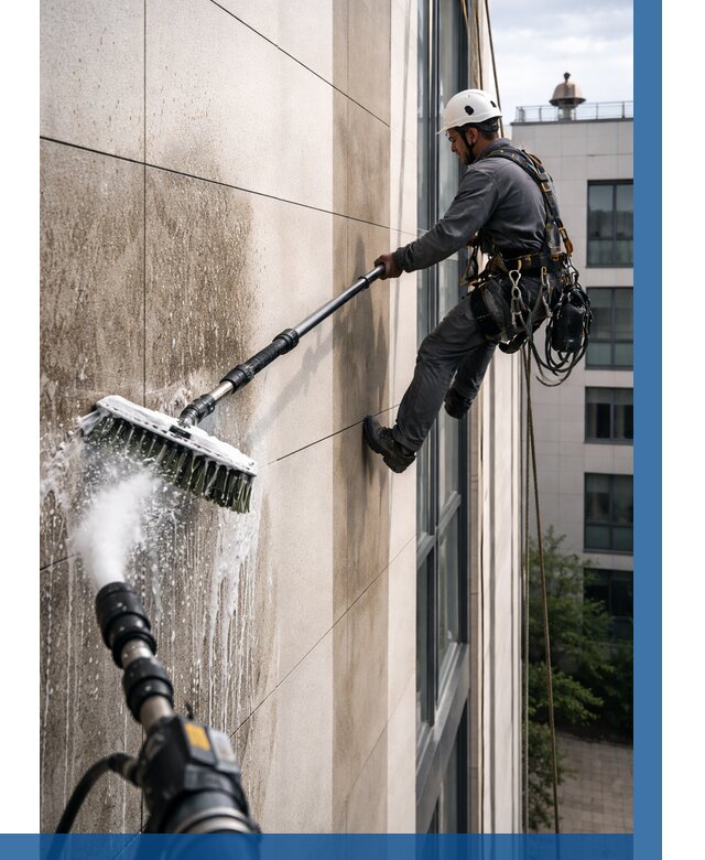 Мойка фасада из керамогранита в Шумерле от 326 р. | ВЫСОТНИК-Шмр