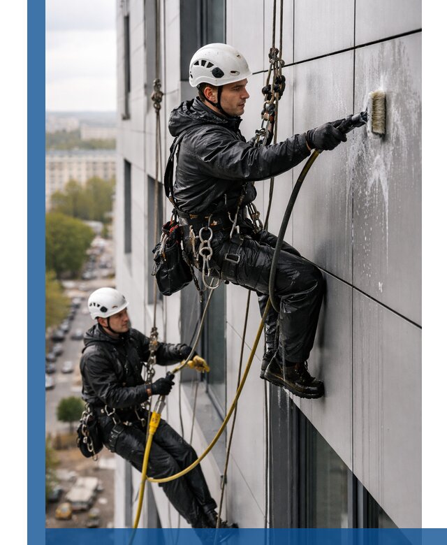 Профессиональная мойка фасада из композита в Шумерле