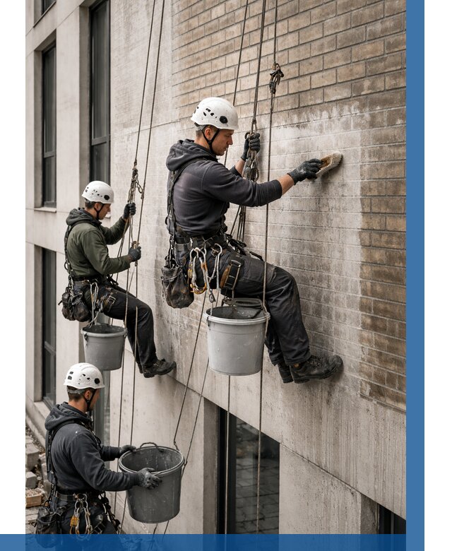 Удаление высолов с фасада в Шумерле от 272 р. | ВЫСОТНИК-Шмр