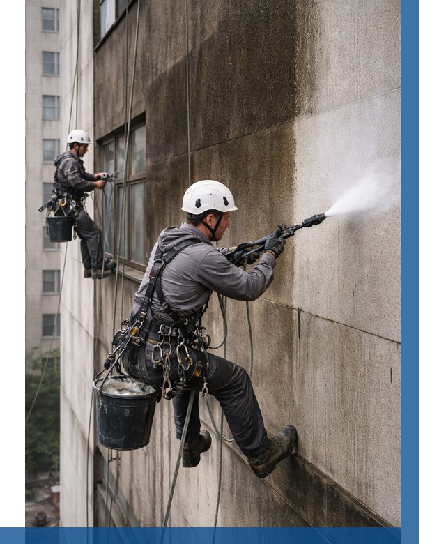 Очистка фасада от копоти в Шумерле от 272 р. | ВЫСОТНИК-Шмр