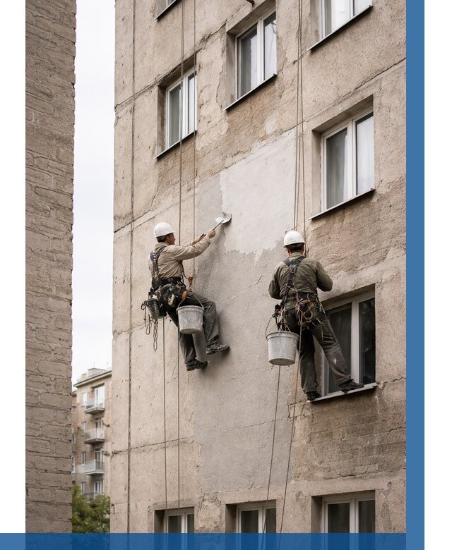 Косметический ремонт фасада в Шумерле от 1195 р. | ВЫСОТНИК-Шмр