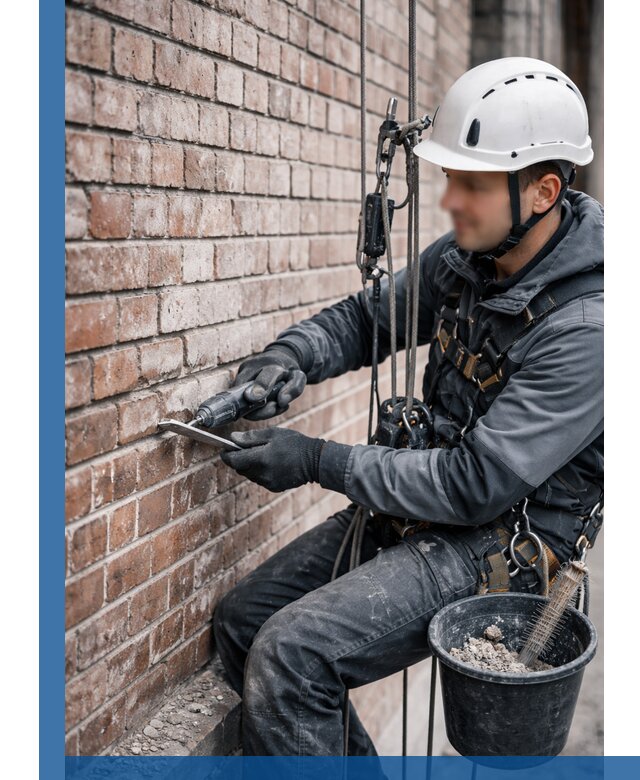 Расшивка кирпичных швов фасадов и стен, ремонт в Шумерле