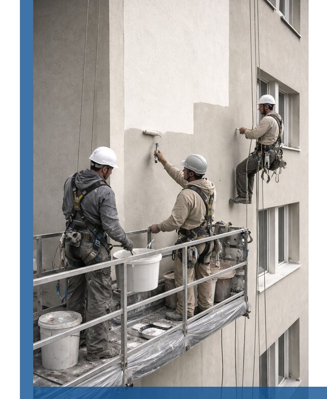 Покраска оштукатуренного фасада в Шумерле под ключ с гарантией