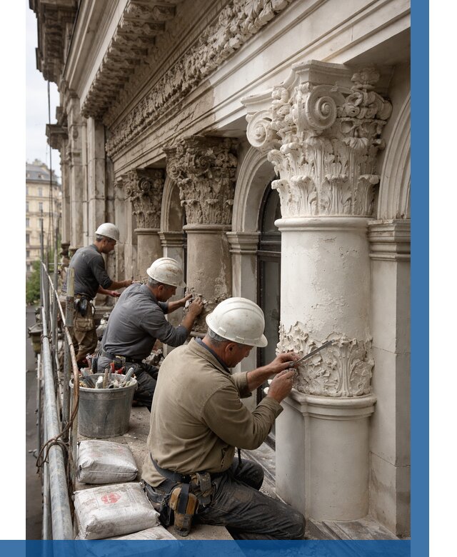 Реставрация фасадной лепнины в Шумерле от 2716 р. | ВЫСОТНИК-Шмр