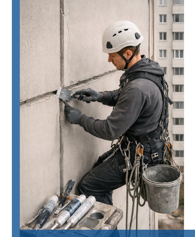 Ремонт межпанельных швов в Шумерле герметизация и восстановление