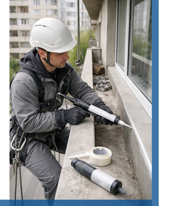 Герметизация швов лоджии в Шумерле от 4888 р. | ВЫСОТНИК-Шмр