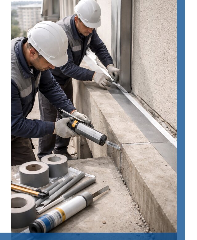 Герметизация примыкания балкона в Шумерле от 4888 р. | ВЫСОТНИК-Шмр