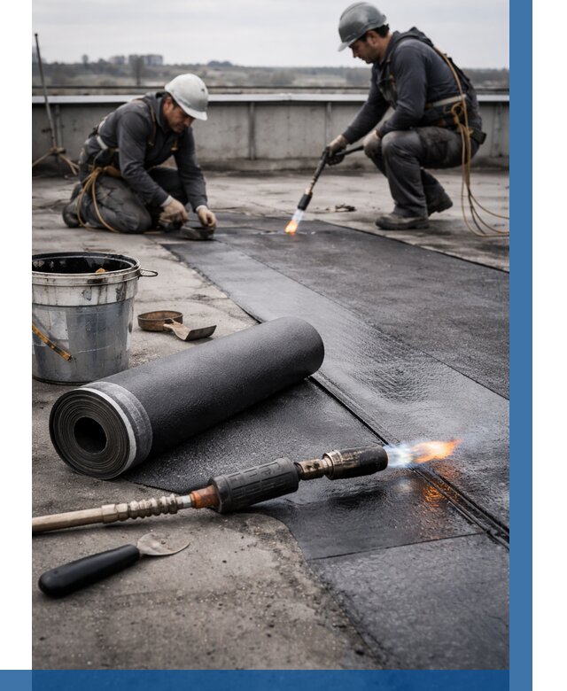 Ремонт рулонной кровли в Шумерле от 706 р. | ВЫСОТНИК-Шмр