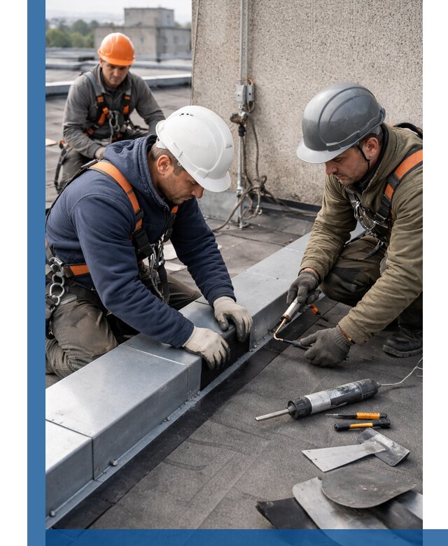 Ремонт кровельных примыканий в Шумерле профессионально