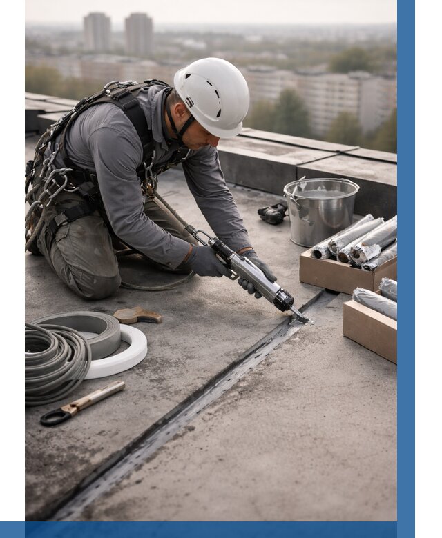 Герметизация швов кровли в Шумерле от 489 р./м2 | ВЫСОТНИК-Шмр