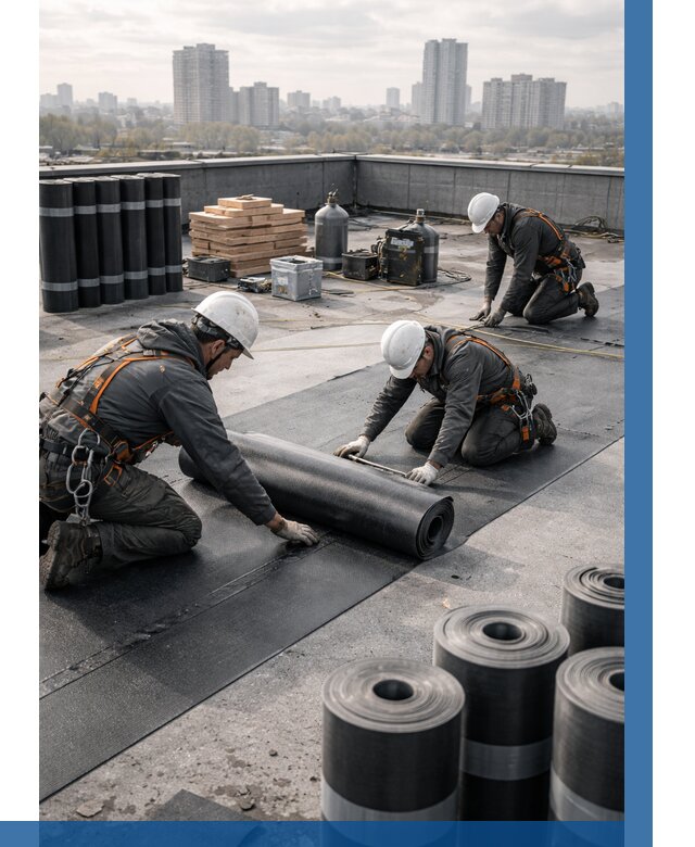 Монтаж мягкой кровли под ключ в Шумерле от 489 р. | ВЫСОТНИК-Шмр