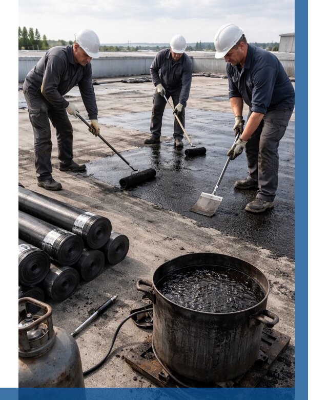 Гидроизоляция кровли мастикой в Шумерле от 652 р. | ВЫСОТНИК-Шмр