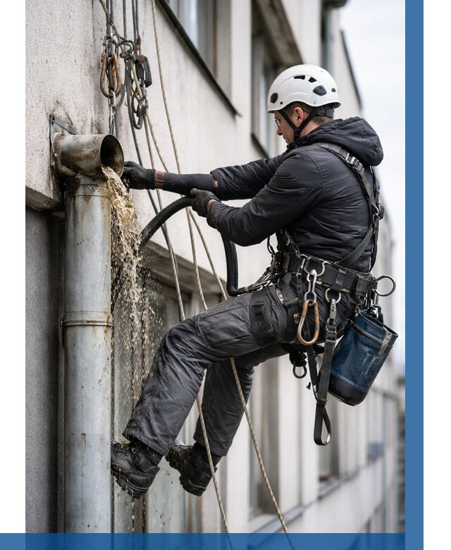 Прочистка водосточных труб в Шумерле от 3802 р. | ВЫСОТНИК-Шмр