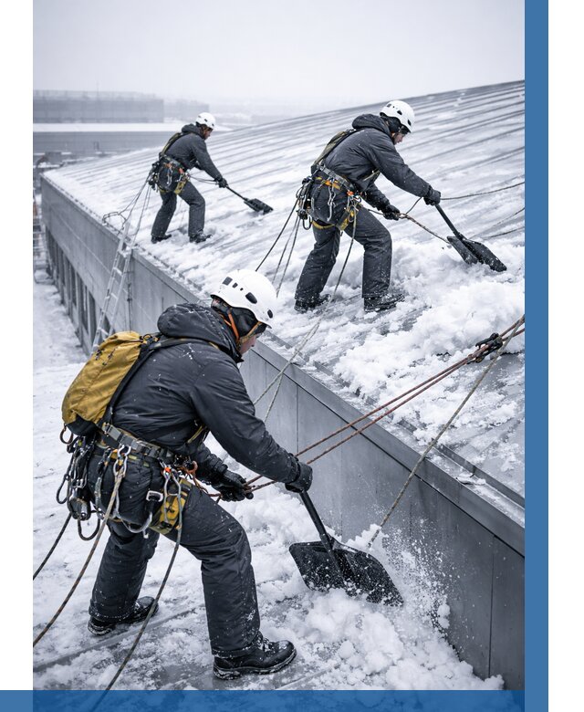 Очистка навесов от снега в Шумерле от 4888 р. | ВЫСОТНИК-Шмр