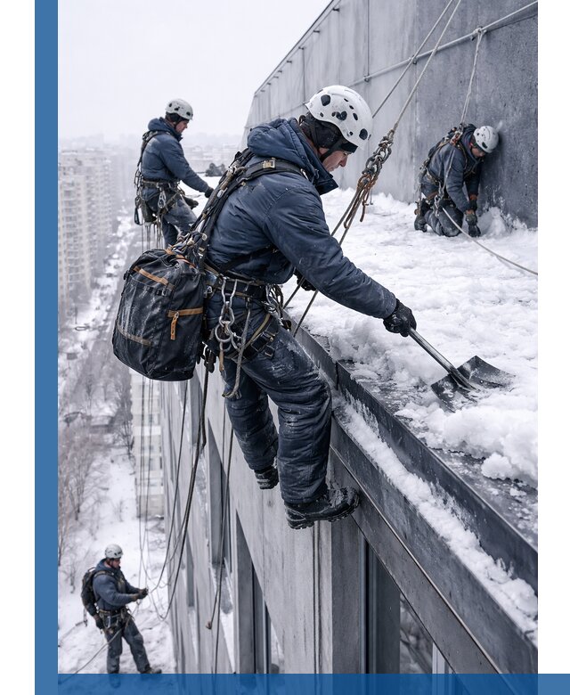 Абонентское обслуживание кровли зимой в Шумерле регулярный уход