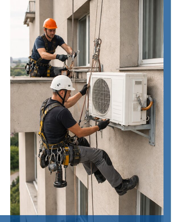 Монтаж внешнего блока кондиционера в Шумерле от 7061 р. | ВЫСОТНИК-Шмр