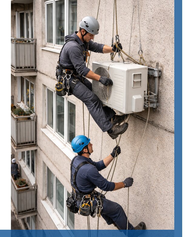 Перенос внешнего блока кондиционера в Шумерле от 9777 р.| ВЫСОТНИК-Шмр