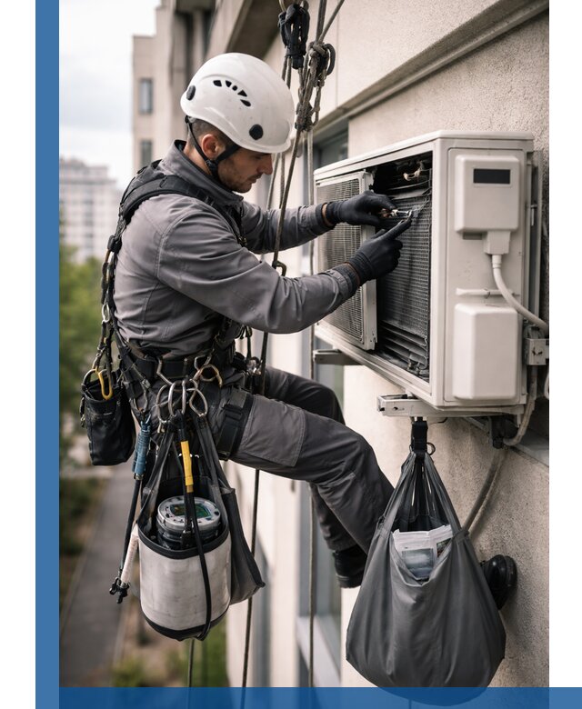 Обслуживание внешнего блока кондиционера в Шумерле профессионально