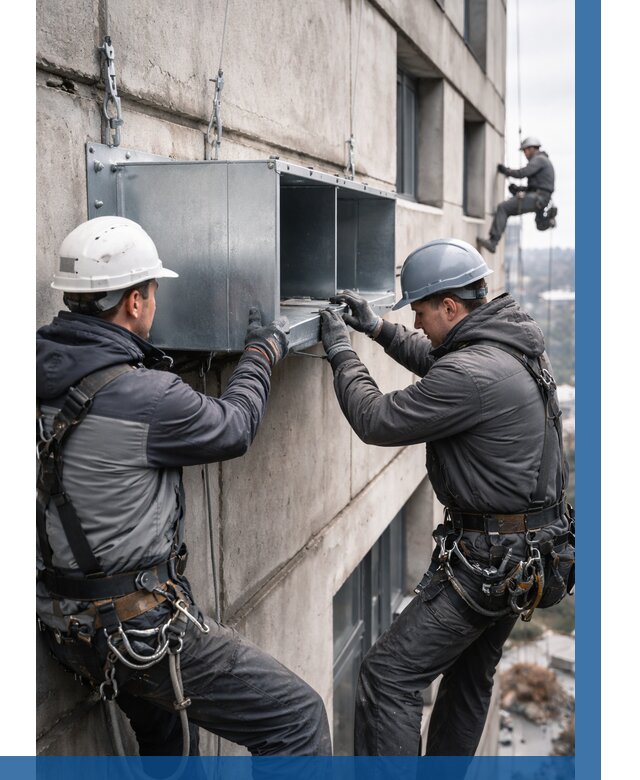 Монтаж вентиляционных коробов в Шумерле от 3259 р. | ВЫСОТНИК-Шмр