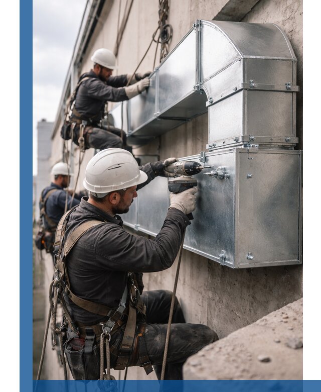 Профессиональный монтаж вентиляционных коробов в Шумерле под ключ