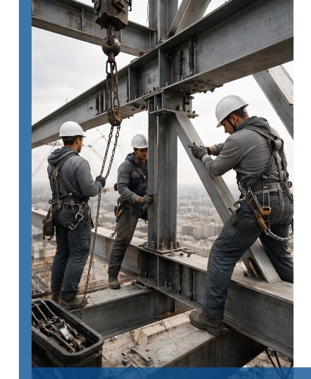 Профессиональный монтаж металлоконструкций на высоте в Шумерле