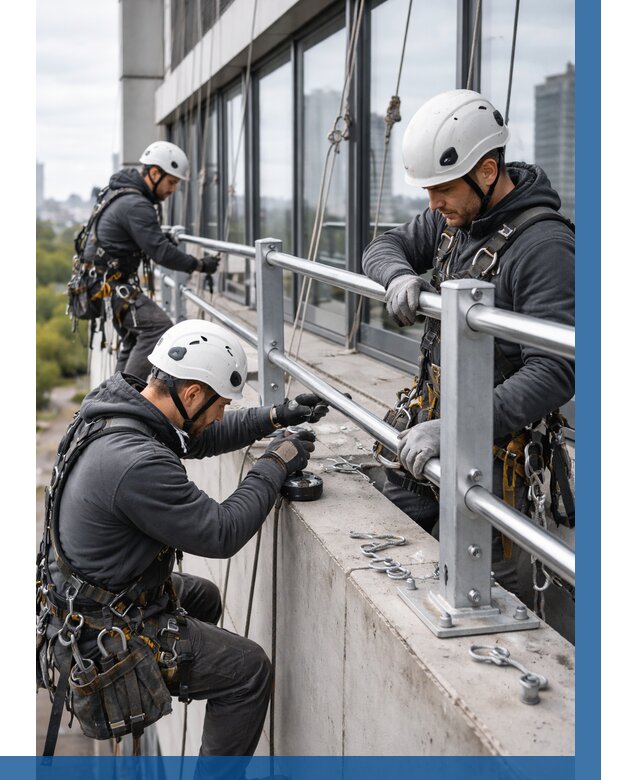 Монтаж ограждений на высоте в Шумерле, от 1304 р. | ВЫСОТНИК-Шмр