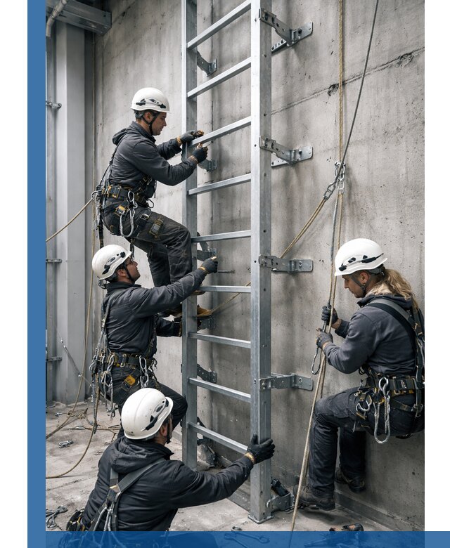 Монтаж металлических лестниц в Шумерле под ключ со гарантией