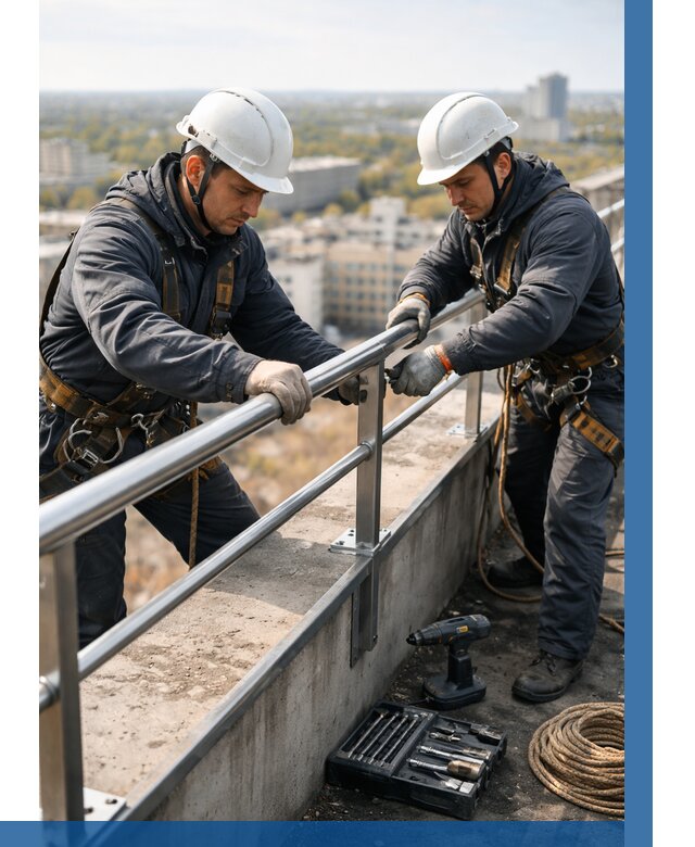 Монтаж перил на высоте в Шумерле от 2716 р. | ВЫСОТНИК-Шмр