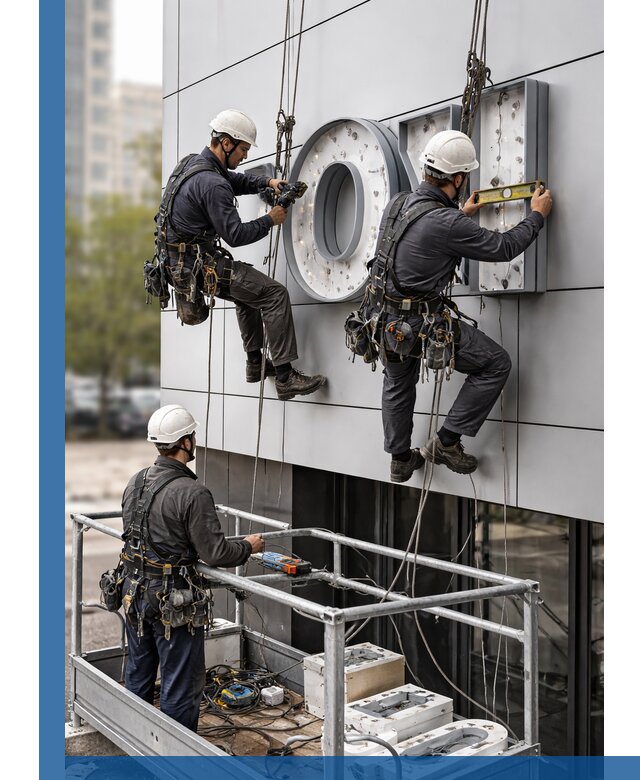 Профессиональный монтаж световых букв в Шумерле под ключ