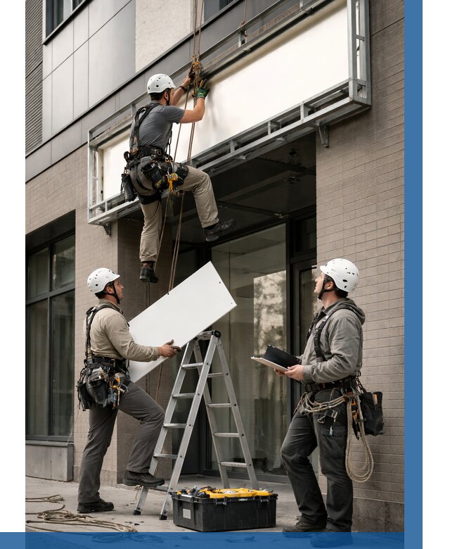 Монтаж светового короба в Шумерле от 7061 р. | ВЫСОТНИК-Шмр