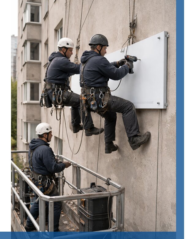 Монтаж табличек и указателей в Шумерле от 3802 р. | ВЫСОТНИК-Шмр