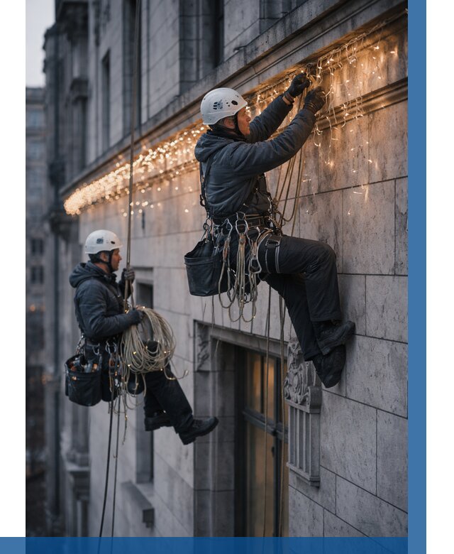 Монтаж новогодней иллюминации в Шумерле от 9234 р. | ВЫСОТНИК-Шмр