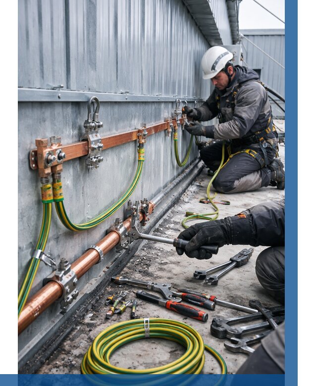 Монтаж заземления здания в Шумерле от 27158 р. | ВЫСОТНИК-Шмр