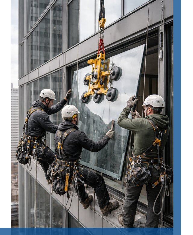 Фасадное остекление зданий под ключ в Шумерле от 10863 р. | ВЫСОТНИК-Шмр