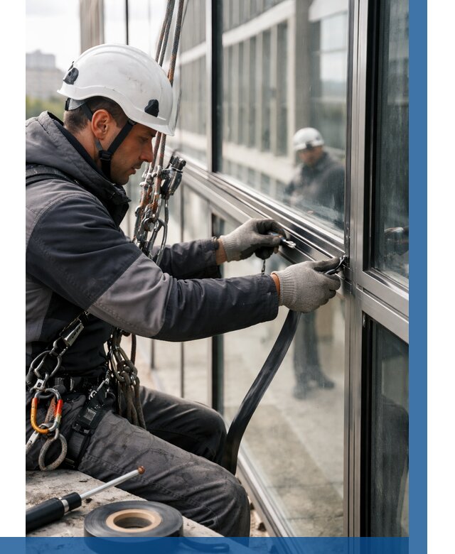 Ремонт витражных конструкций в Шумерле от 3802 р. | ВЫСОТНИК-Шмр