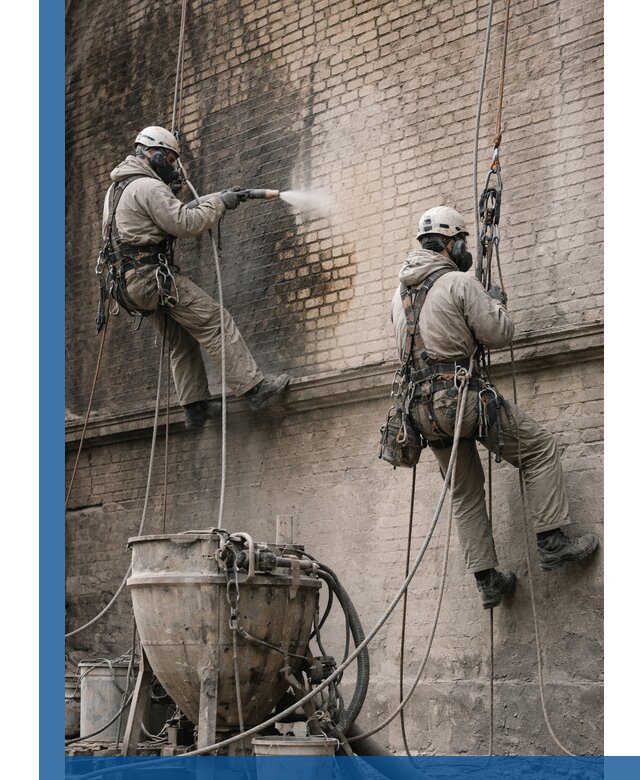 Пескоструйная очистка фасадов в Шумерле профессионально