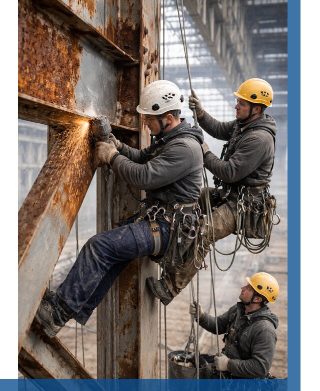 Зачистка металла от ржавчины в Шумерле от 380 р. | ВЫСОТНИК-Шмр