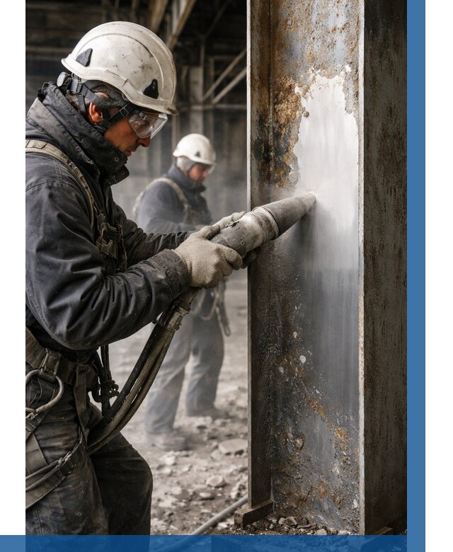 Удаление старой краски с металла в Шумерле от 489 р. | ВЫСОТНИК-Шмр