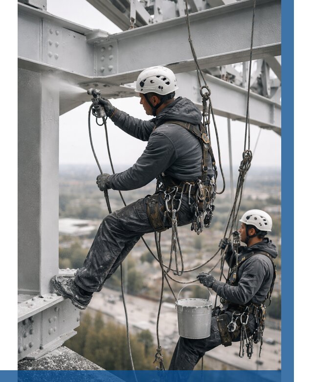 Покраска металлоконструкций на высоте в Шумерле 380 р |ВЫСОТНИК-Шмр