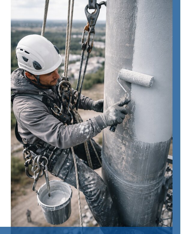 Покраска мачт связи под ключ в Шумерле от 923 р. | ВЫСОТНИК-Шмр