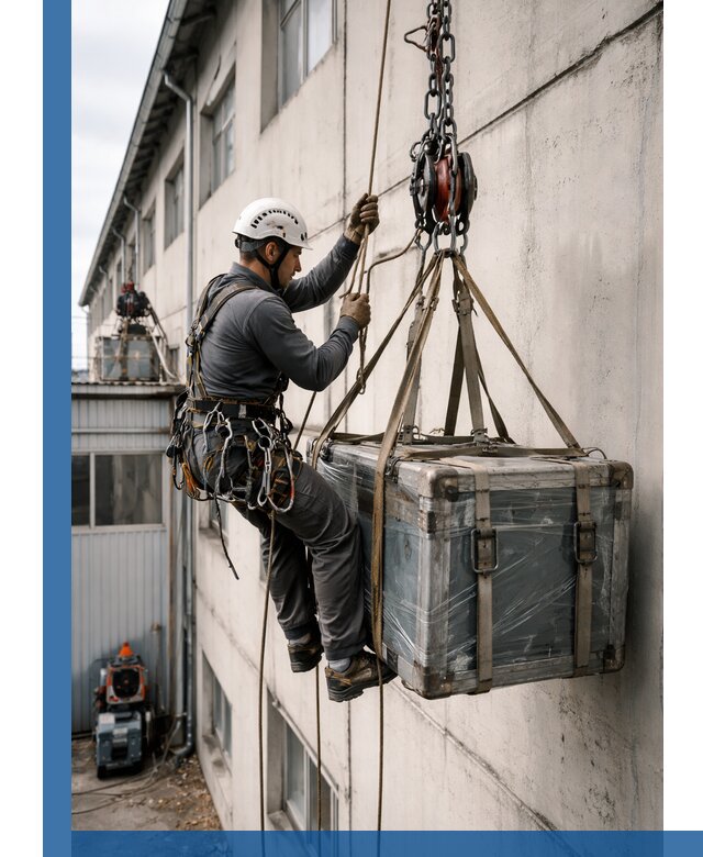 Подъем грузов на высоту в Шумерле для промышленных объектов