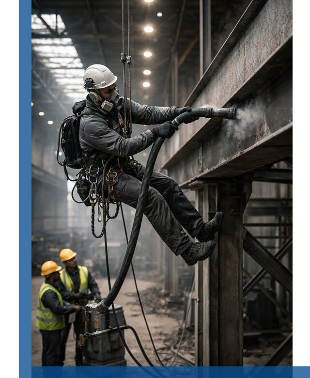 Обеспыливание конструкций в цехах промышленного производства в Шумерле