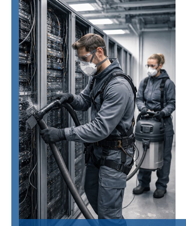 Обеспыливание серверной комнаты в Шумерле, профессиональная очистка