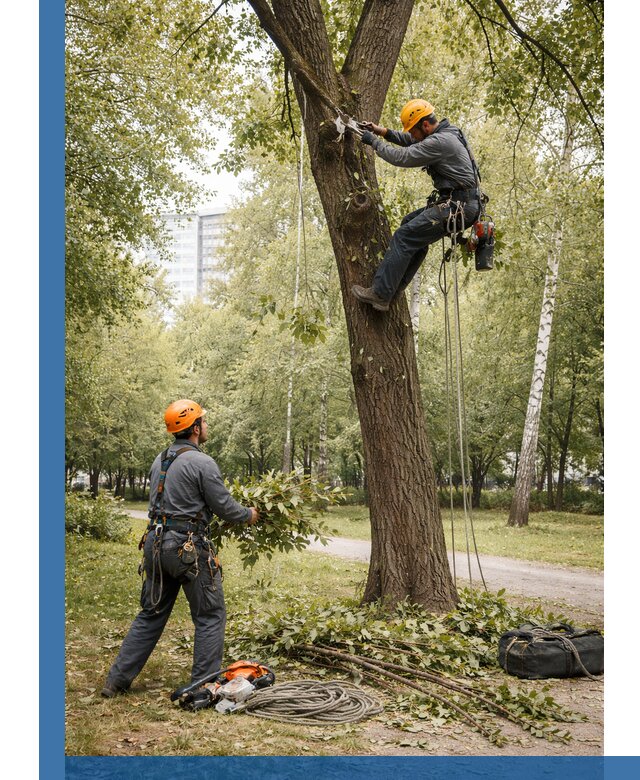 Санитарная обрезка деревьев в Шумерле, профессионально и безопасно
