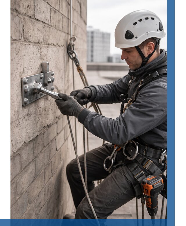 Установка анкерных точек в Шумерле от 3802 р. | ВЫСОТНИК-Шмр